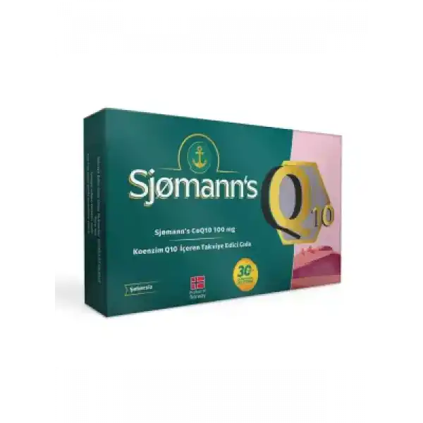 Sjomanns Koenzim Q10 100mg 30 Çiğnenebilir Jel Tablet