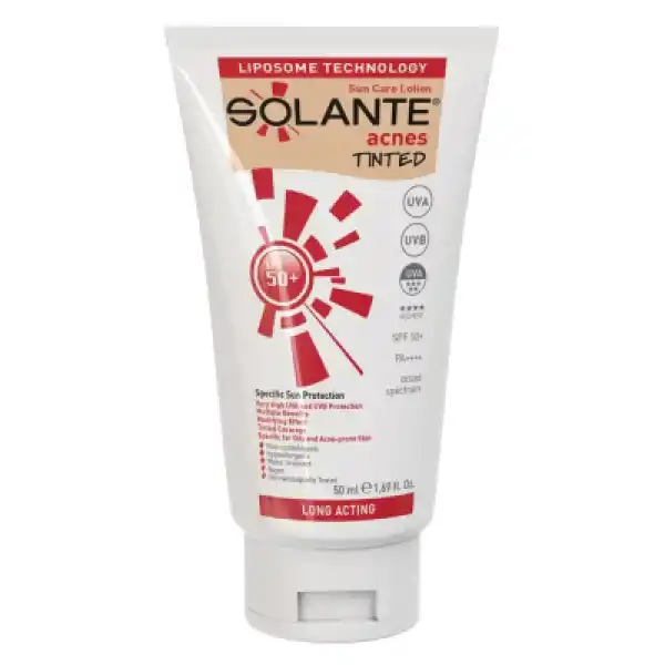 Solante Acnes Tinted SPF 50+ Losyon 50 ml