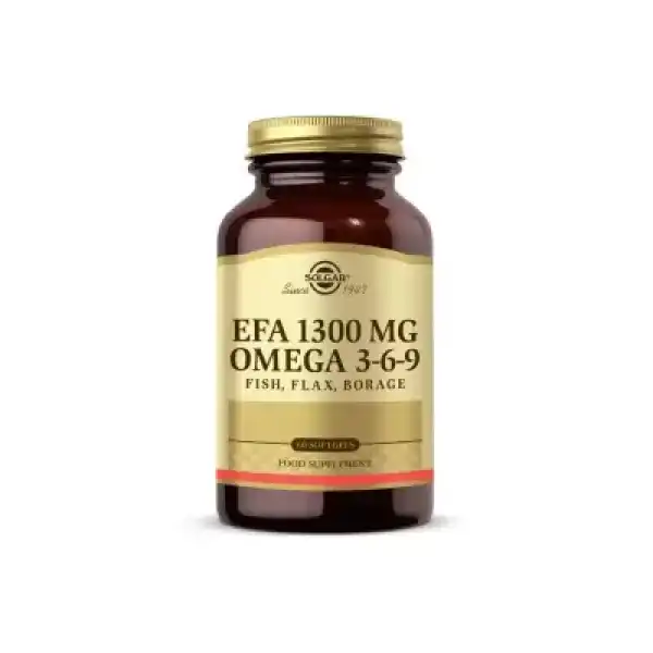 Solgar EFA 1300 mg Omega 3-6-9 60 Yumuşak Jelatinli Kapsül
