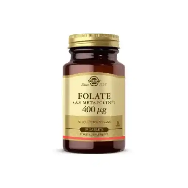 Solgar Folate (Metafolin) 400 mcg 50 Tablet