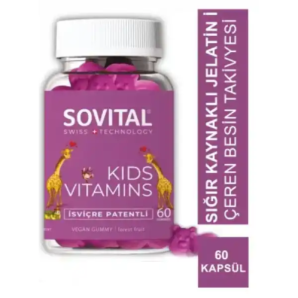 Sovital Kids Vitamins 60 Yumuşak Kapsül