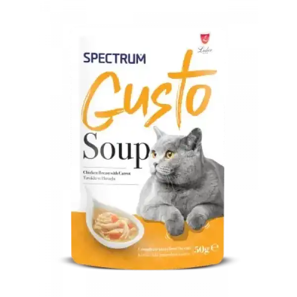 Spectrum Gusto Tavuklu ve Havuçlu Kedi Çorba 50gr