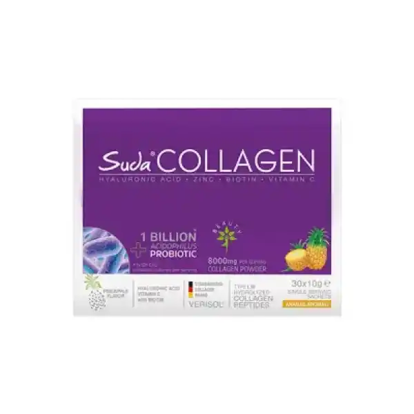 Suda Collagen + Probiotic Ananas Aromalı Pineapple Saşe 30x10 Gr