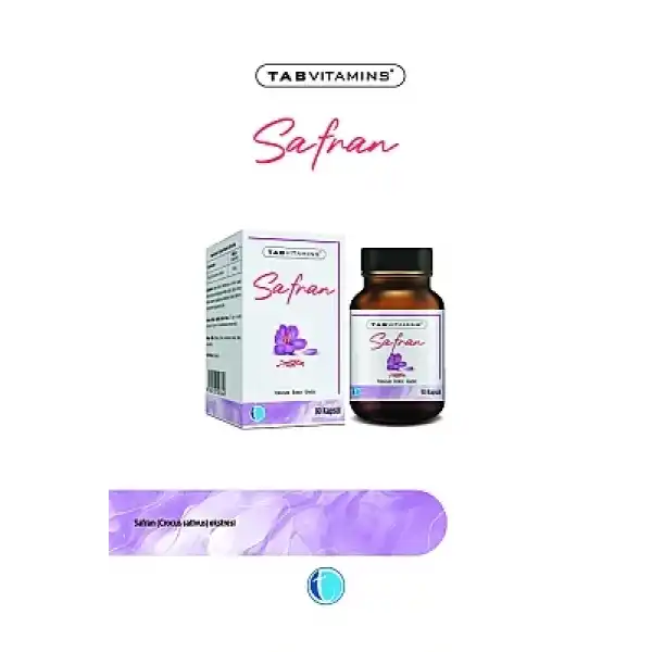 Tab Vitamins Saffran 50 mg 30 Kapsül