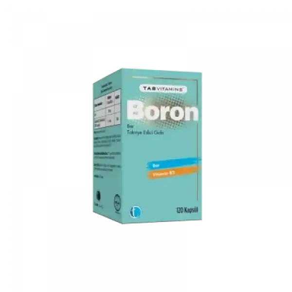 Tabvitamins Boron BOR Takviye Edici Gıda 120 Kapsül