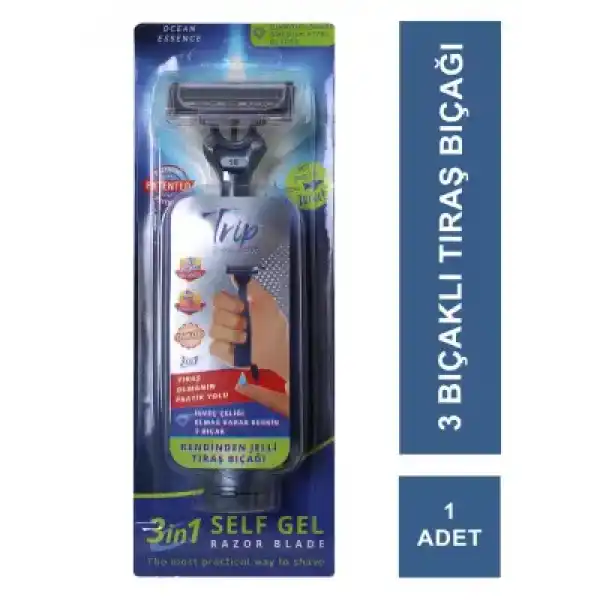 Trip Kendiliğinden Jelli Tıraş Bıçağı - Seyahat Boy -