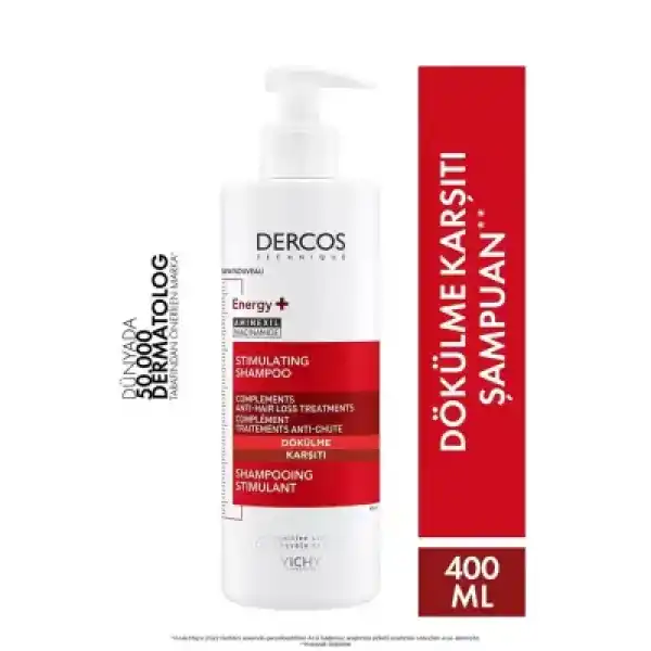 Vichy Dercos Energisant Saç Dökülmesine Karşı Şampuan 400 ml