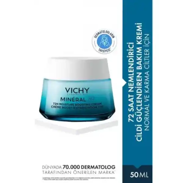 Vichy Mineral 89 Boosting Cream - Normal ve Karma Cilt Light 50 ml