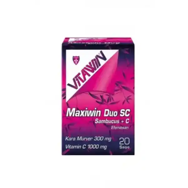 Vitawin Maxiwin Duo SC 300 mg Sambucus+C Efervesan 20 Saşe