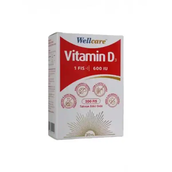 Wellcare Vitamin D3 600 IU 30 ml