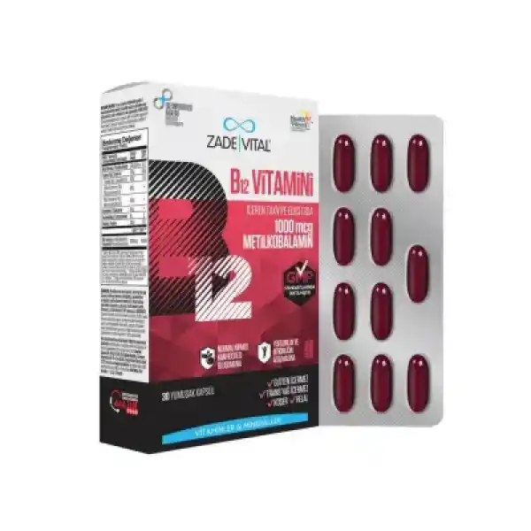 Zade Vital B12 Vitamini 30 Kapsül