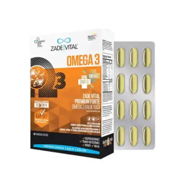 Zade Vital Omega3 Forte 40 Kapsül