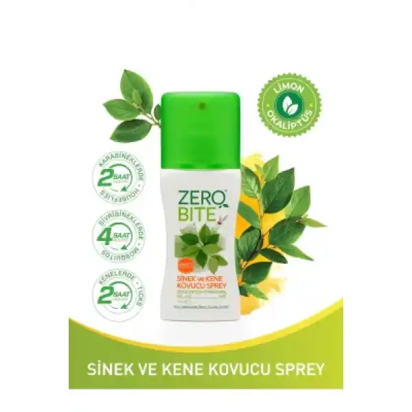 Zerobite Bitki Özlü Sinek ve Kene Kovucu Sprey 100 ml