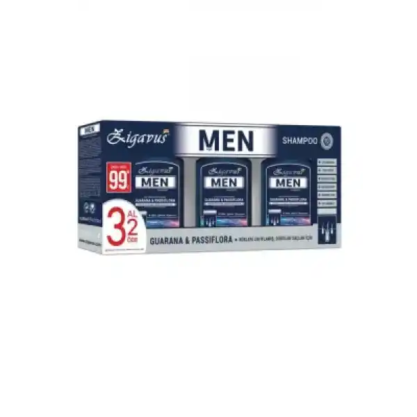 Zigavus Erkekler İçin Saç Dökülme Karşıtı Şampuan 300 ml 3 Al 2 Öde