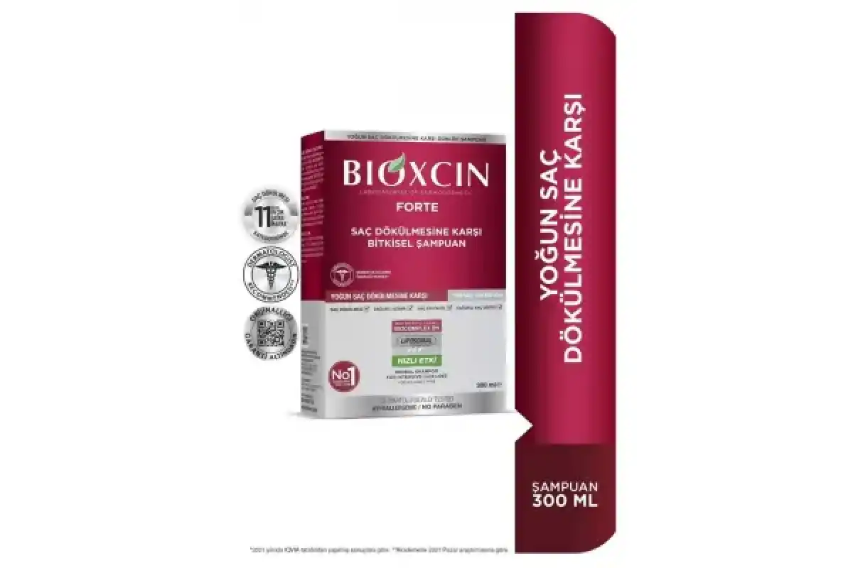 Bioxcin Forte Saç Dökülmesine Karşı  Bitkisel Şampuan 300 ml