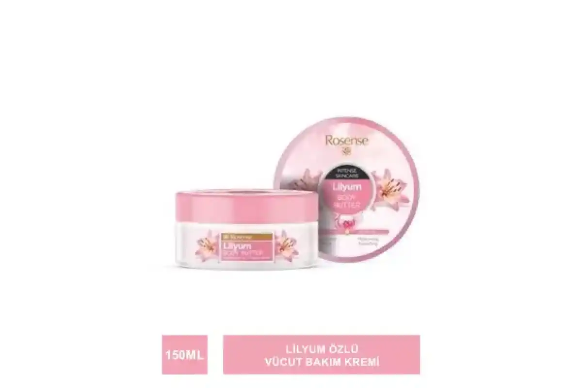 Rosense Lilyum Body Butter - Nemlendirici Vücut Bakım Kremi - 150 ml