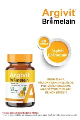 Argivit Bromelain 500mg 60 Tablet
