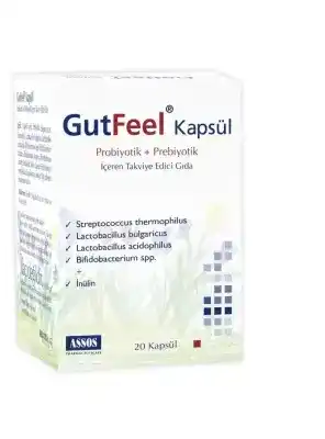 Assos Gutfeel Probiotik Prebiotik 20 Kapsül