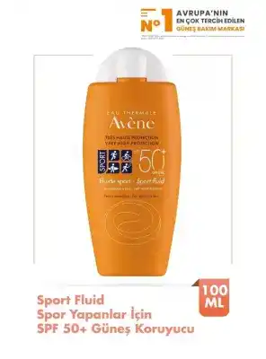 Avene Fluide Spor Yapanlar İçin SPF 50+ Güneş Koruyucu 100 ml
