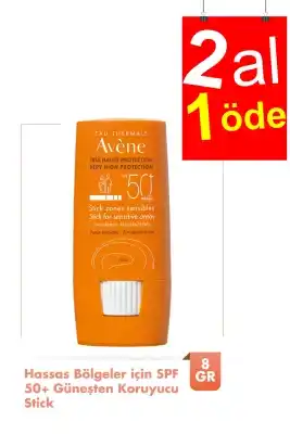 Avene Hassas Bölgeler için SPF 50+ Güneşten Koruyucu Stick 8 gr - 2AL1ÖDE