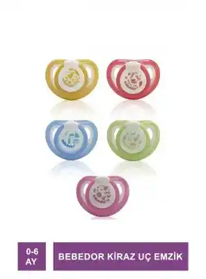 Bebedor Kiraz Uç Emzik Cherry No:1 0-6 Ay -101-