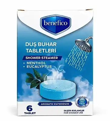 Benefico Poblex Duş Buhar Tabletleri Mentol (6 tablet x 25 gr)