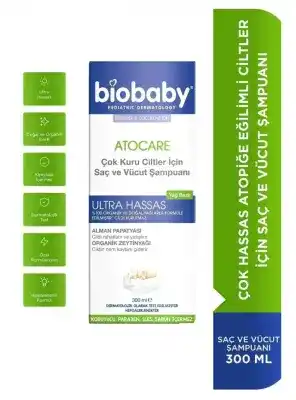 Biobaby Atopik Ciltler İçin Şampuan 300 ml