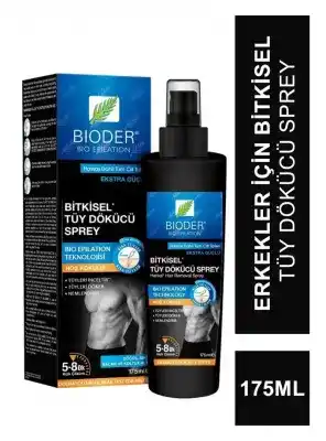 Bioder Erkekler İçin Bitkisel Tüy Dökücü Sprey 175 ml