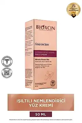 Bioxcin Gold On Skin Işıltılı Yüz Kremi 50 Ml Hyalüronik Asit, B5, Mucizevi Yağlar Glow