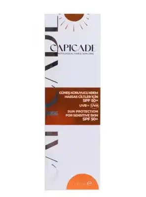 Capicade Güneş Koruyucu Krem Spf 50+ Hassas Cilt 100 ml