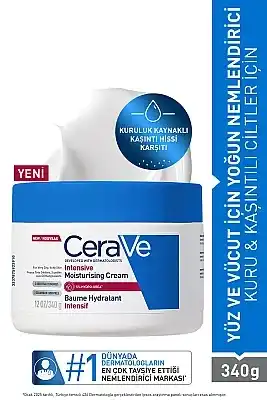 Cerave Intensive Moisturising Cream Baume Hydratant Yoğun Nemlendirici Krem 340 g