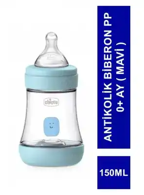 Chicco P5 Antikolik Biberon PP 0+ Ay - Mavi - 150 ml