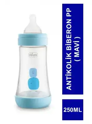 Chicco P5 Antikolik Biberon PP 2+ Ay - Mavi - 250 ml