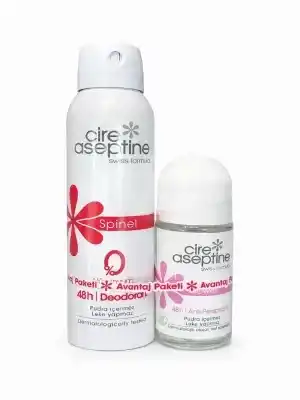 Cire Aseptine Spinel Deodorant 150ml+ Flower Roll-on