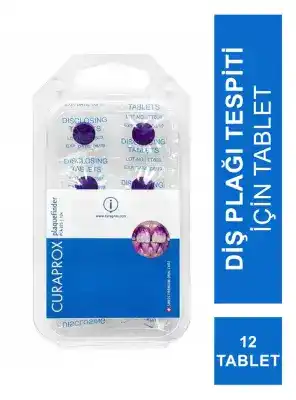 Curaprox Diş Plağı Boyama Tespit 12 Li Tablet