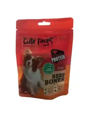 Cute Faces Dog Beef Bones 80 Gr