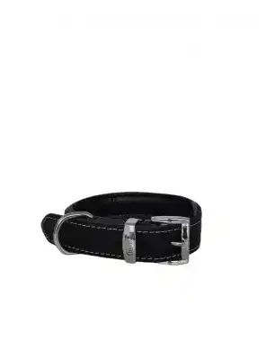 Daisy Yağlı Deri Köpek Tasması XXS-2cm Siyah