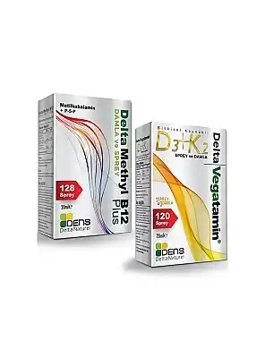 Delta Methyl B12 Plus ve Vegatamin D3+K2 20+20ml 2li Set