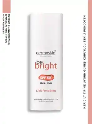 Dermoskin Be Bright SPF50+ Likit Fondöten 33ml - Light