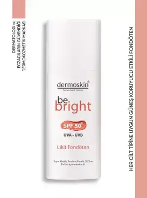 Dermoskin Be Bright SPF50+ Likit Fondöten 33ml - Medium