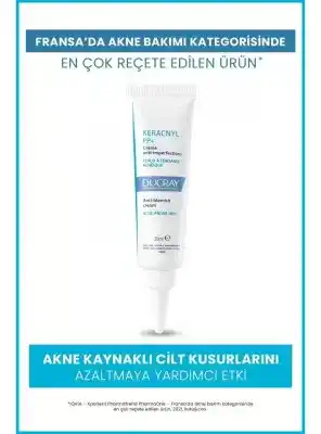 Ducray Keracnyl PP+ Yağlı ve Akneye Eğilimli Ciltler İçin Bakım Kremi