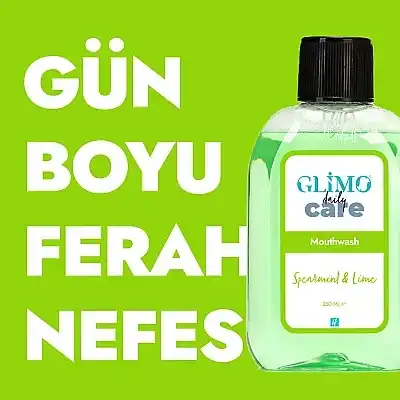 Glimo Care Daily  Bahçe Nanesi ve Misket Limonu Ağız Bakım Suyu 250 ml