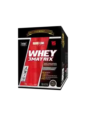 Hardline Whey 3Matrix - Çikolata Aromalı - 30gr x 15Adet - 450 Gr