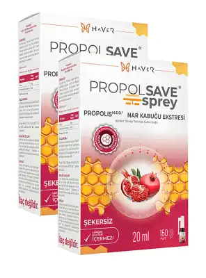Haver Propolsave Propolis Nar Kubuğu Ekstresi Sprey 20 ml x 2 Adet