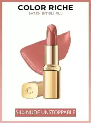 Loreal Paris Color Riche Saten Bitişli Ruj - 540 Nude Unstoppable