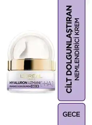 Loreal Paris Hyaluron Uzmanı Nemlendirici Gece Kremi 50 ml
