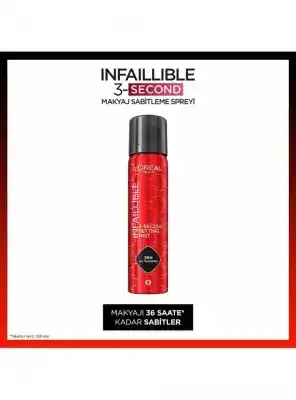 Loreal Paris Infaillible 3-Second Makyaj Sabitleme Spreyi 75ml