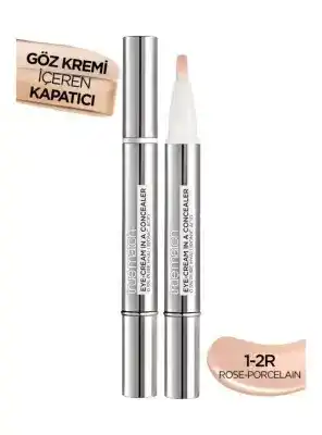 Loreal Paris True Match Göz Kremi İçeren Kapatıcı - 2si 1 Arada - 1-2R