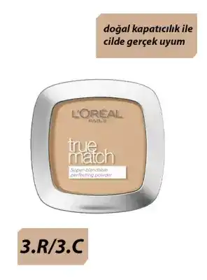 Loreal Paris True Match Pudra 3.R/3.C Rose Beige 9gr
