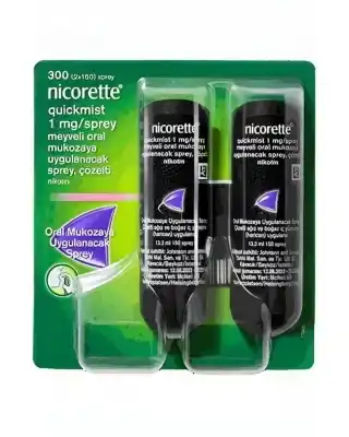 Nicorette Quickmist 1mg Meyveli Ağız Spreyi 150x2 Sprey